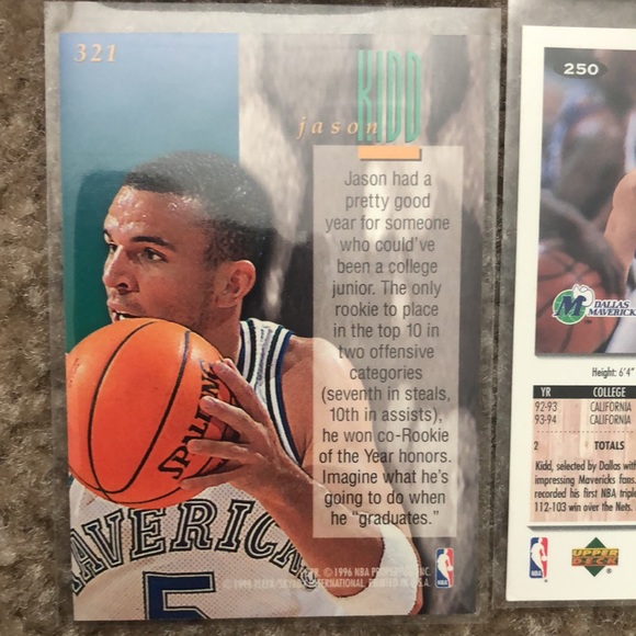 Jason Kidd Dallas Mavericks Basketball Card Lot - Picture 14 of 16